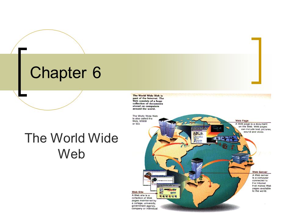Chapter 6 The World Wide Web