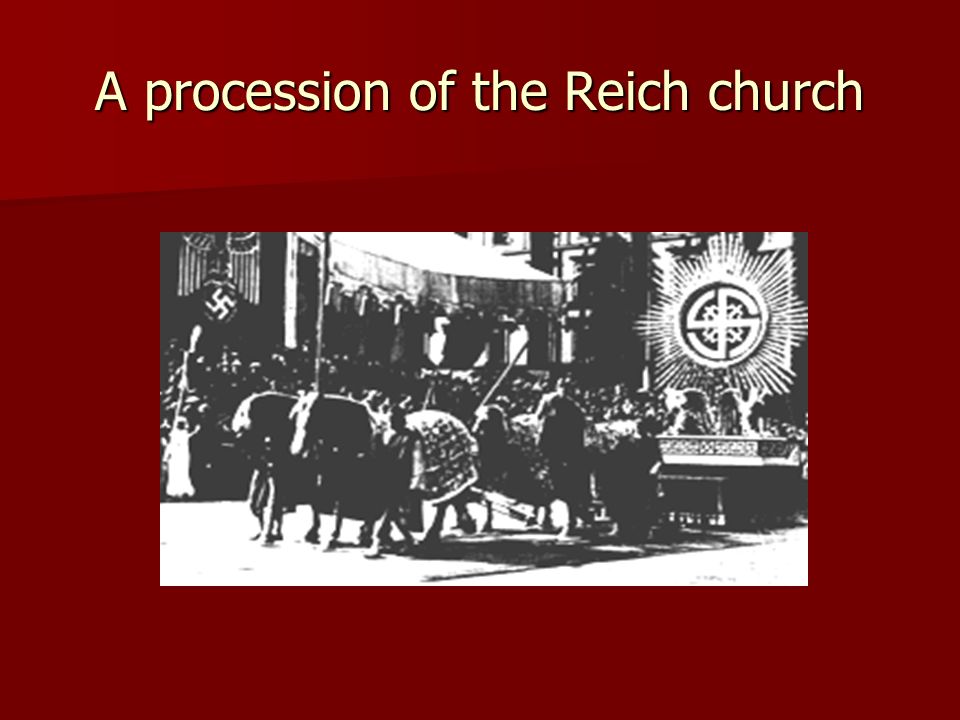 A procession of the Reich church