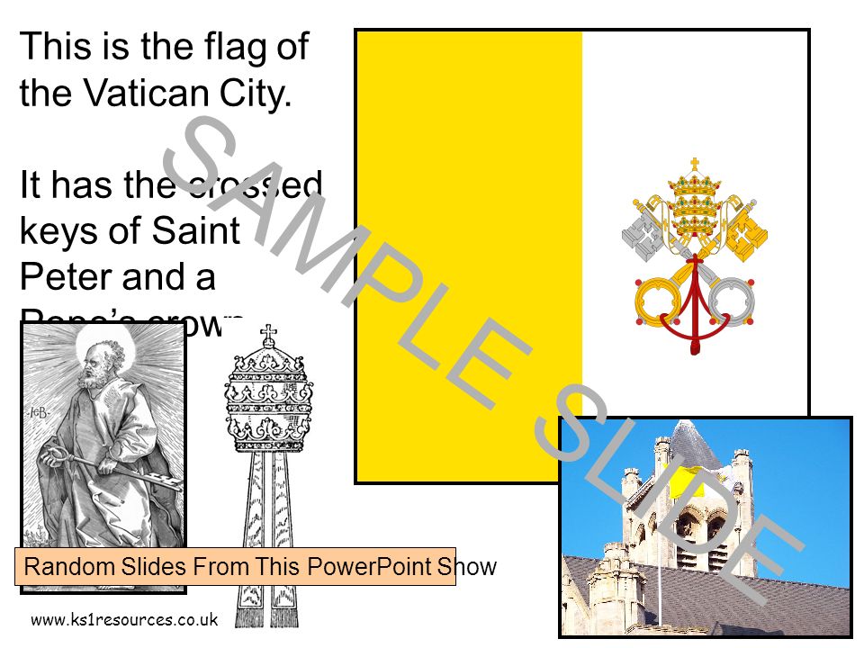 This is the flag of the Vatican City.