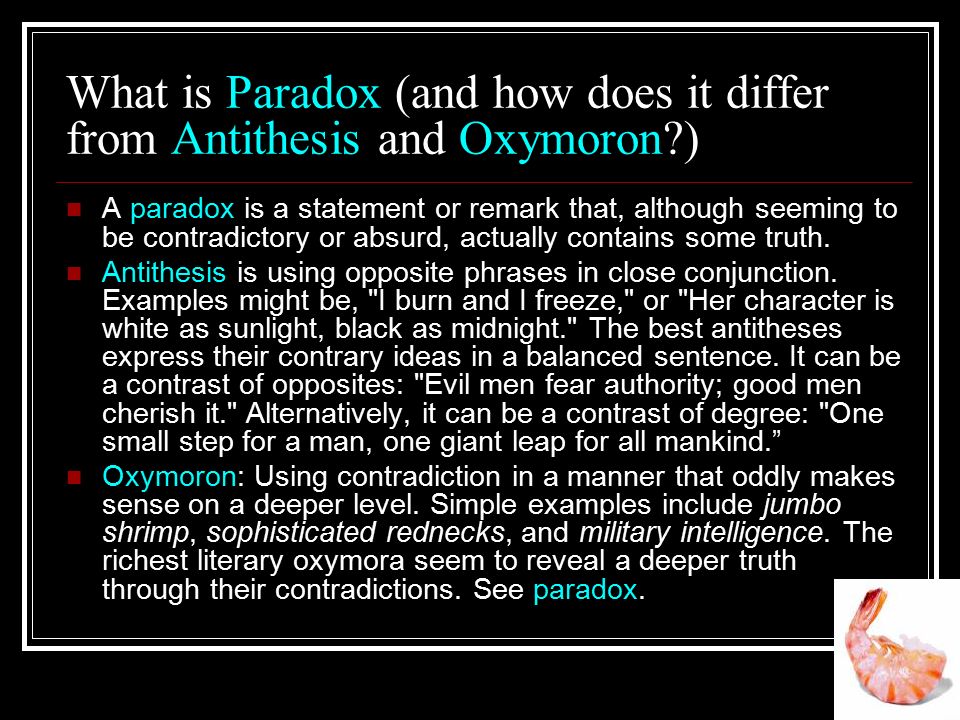 ANTITHESIS VS JUXTAPOSITION