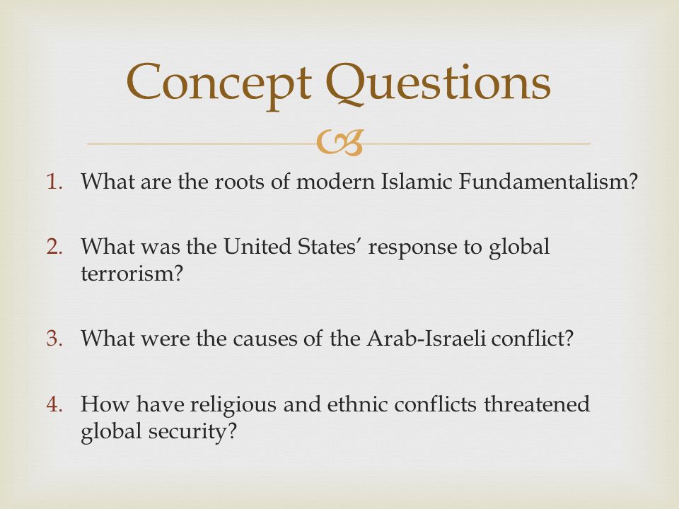 causes of islamic fundamentalism