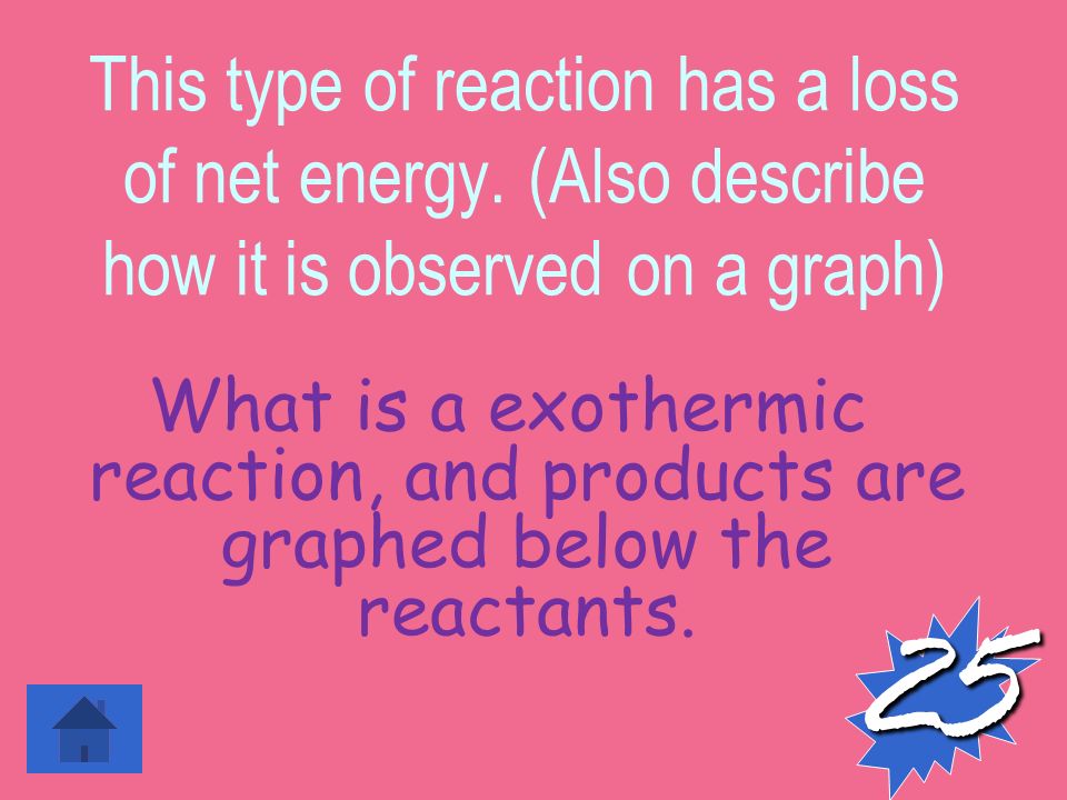 This type of reaction has a loss of net energy.
