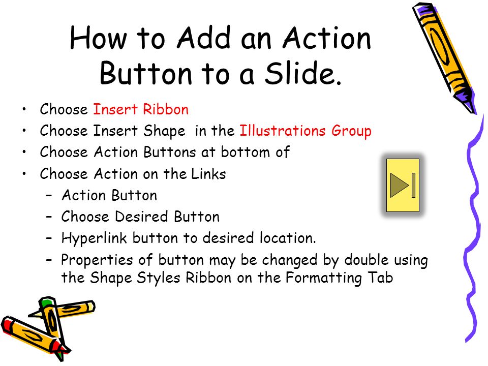 How to Add an Action Button to a Slide.