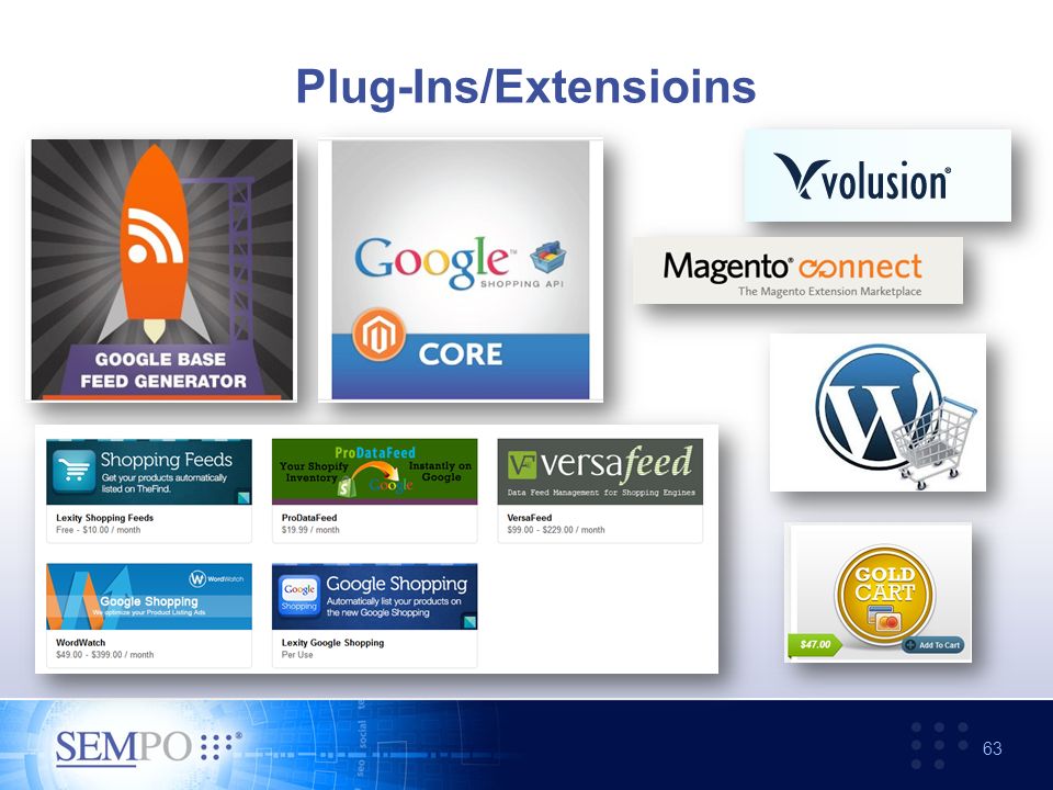 Plug-Ins/Extensioins 63