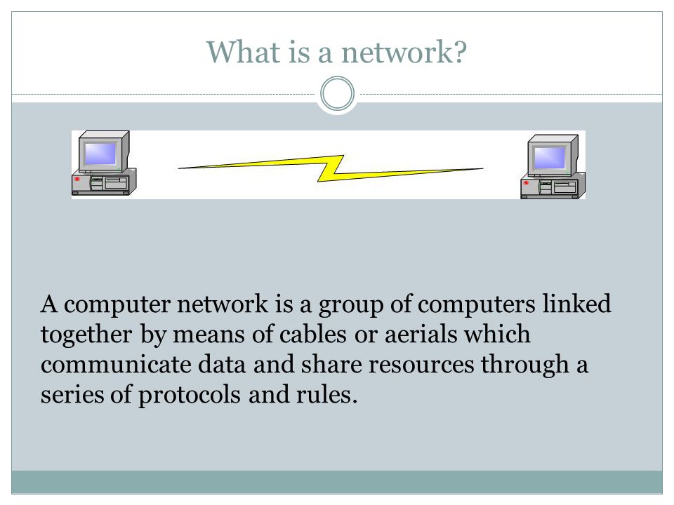What is a network.