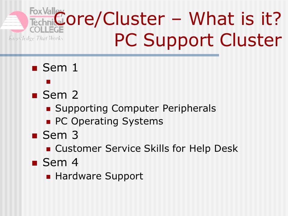 Core/Cluster – What is it.