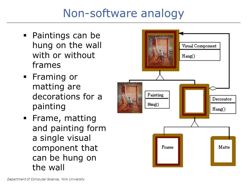 Department Of Computer Science York University Object Oriented Software Construction 16 09 52 Pm 0 Cosc3311 Software Design Decorator Pattern Ppt Download