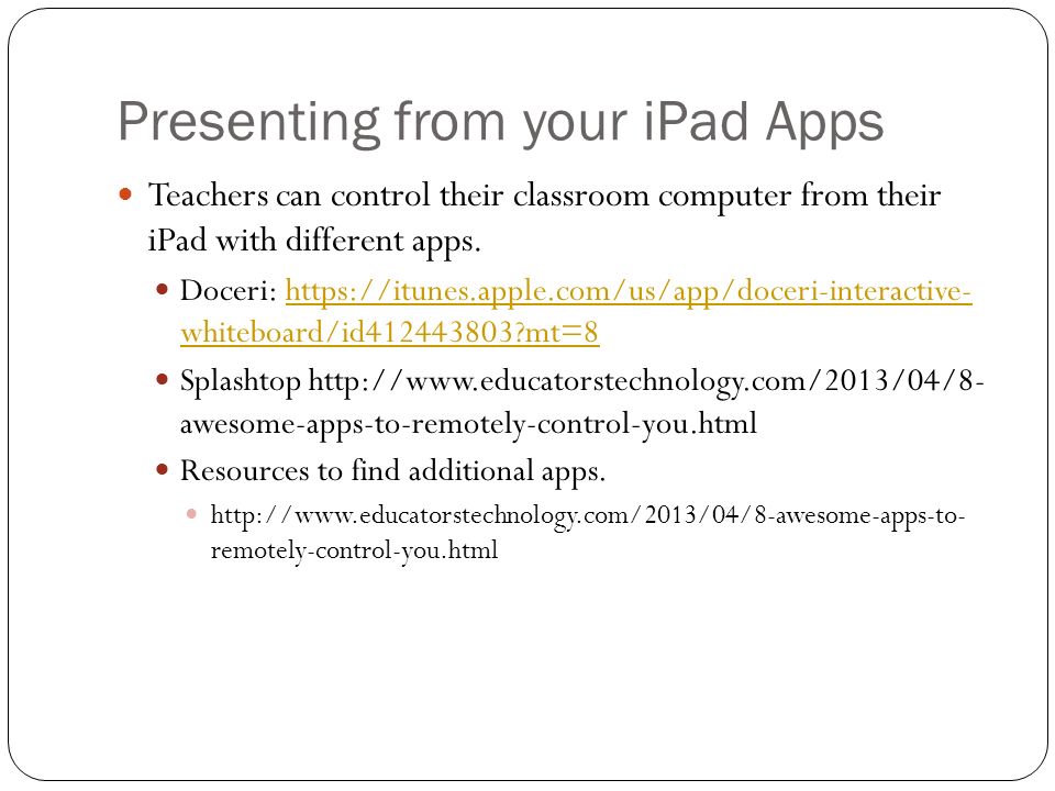 how to use apple classroom app slides