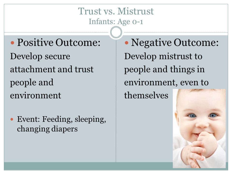 trust vs mistrust examples