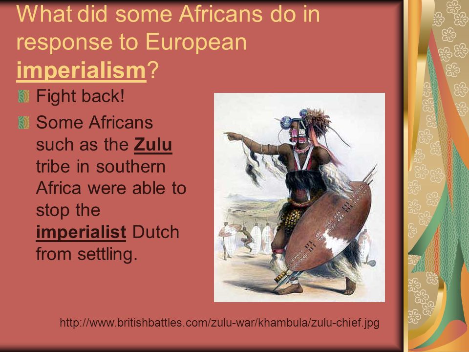 What did some Africans do in response to European imperialism.