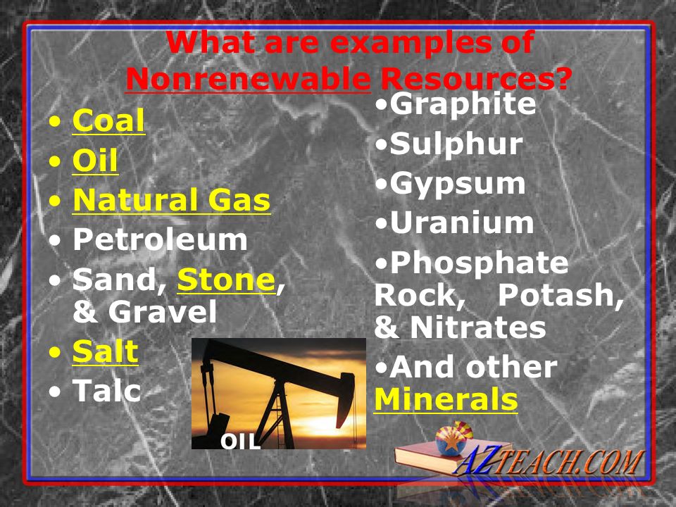Natural Resources. 1. What are the Earth s Natural Resources