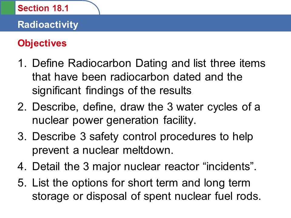 Definition Radiocarbon dating