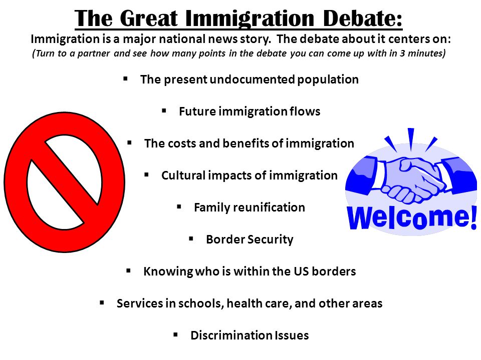 The Great Immigration Debate: Immigration is a major national news story.
