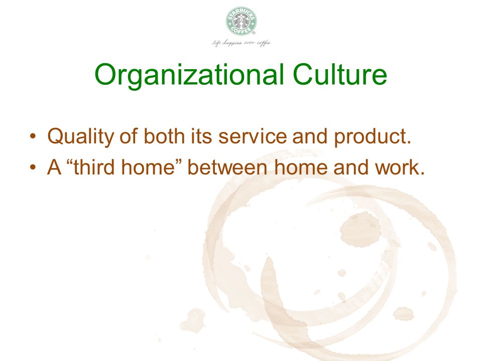 starbucks organizational structure 2014