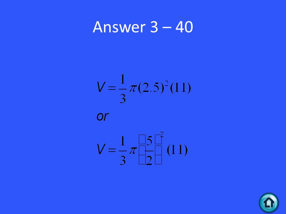 Answer 3 – 40