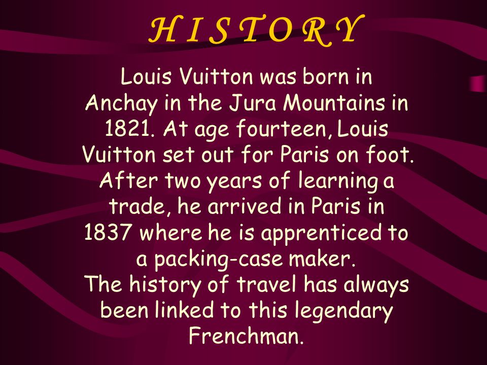 Louis Vuitton History Presentation