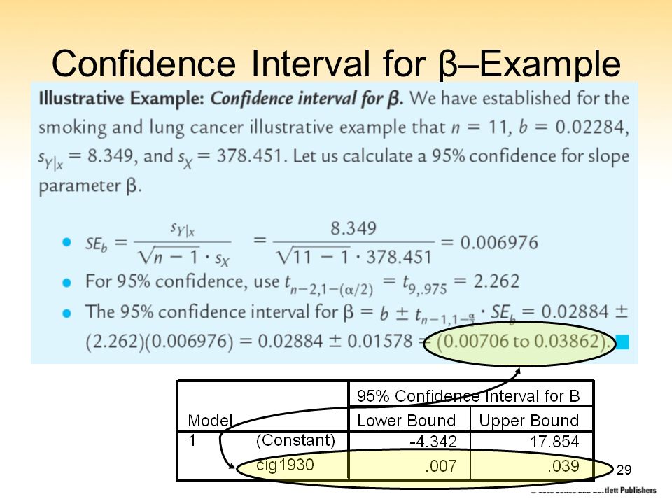 29 Confidence Interval for β–Example