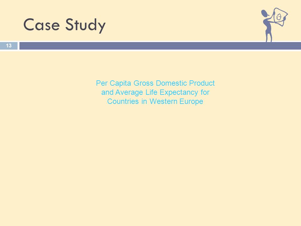 13 Case Study Per Capita Gross Domestic Product and Average Life Expectancy for Countries in Western Europe
