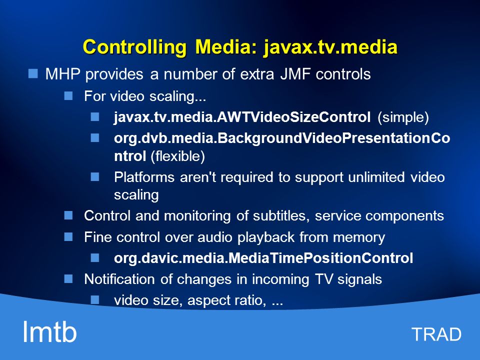 javax.tv.xlet