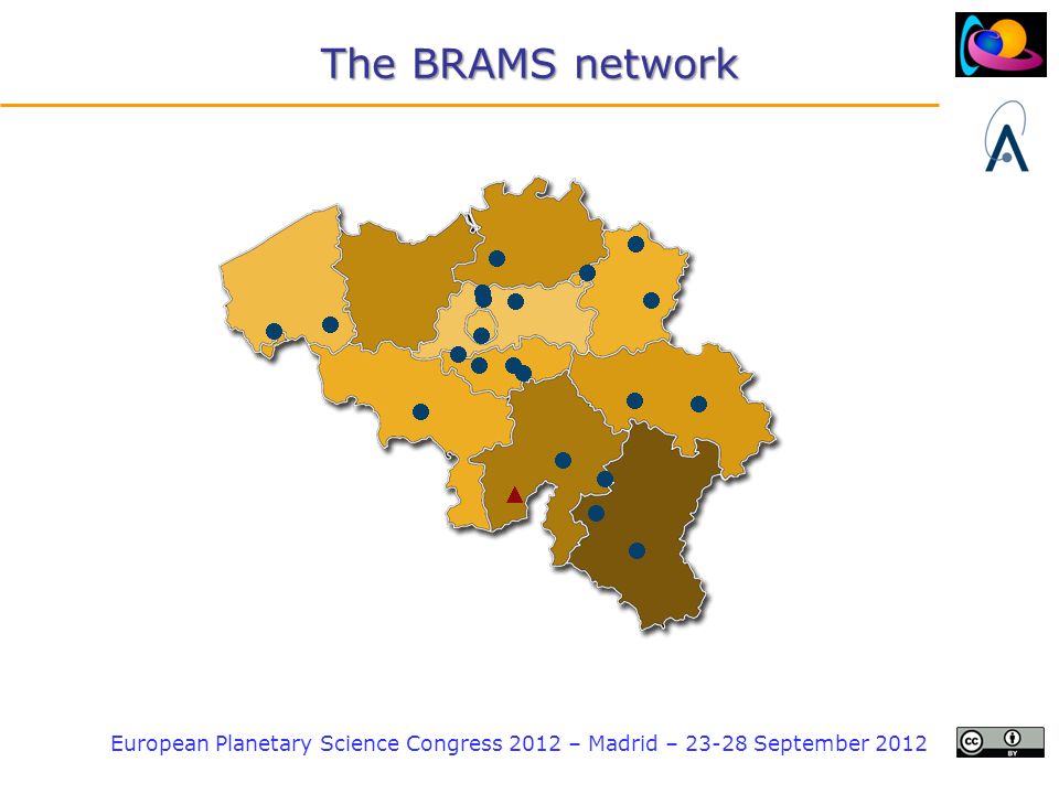 European Planetary Science Congress 2012 – Madrid – September 2012 The BRAMS network