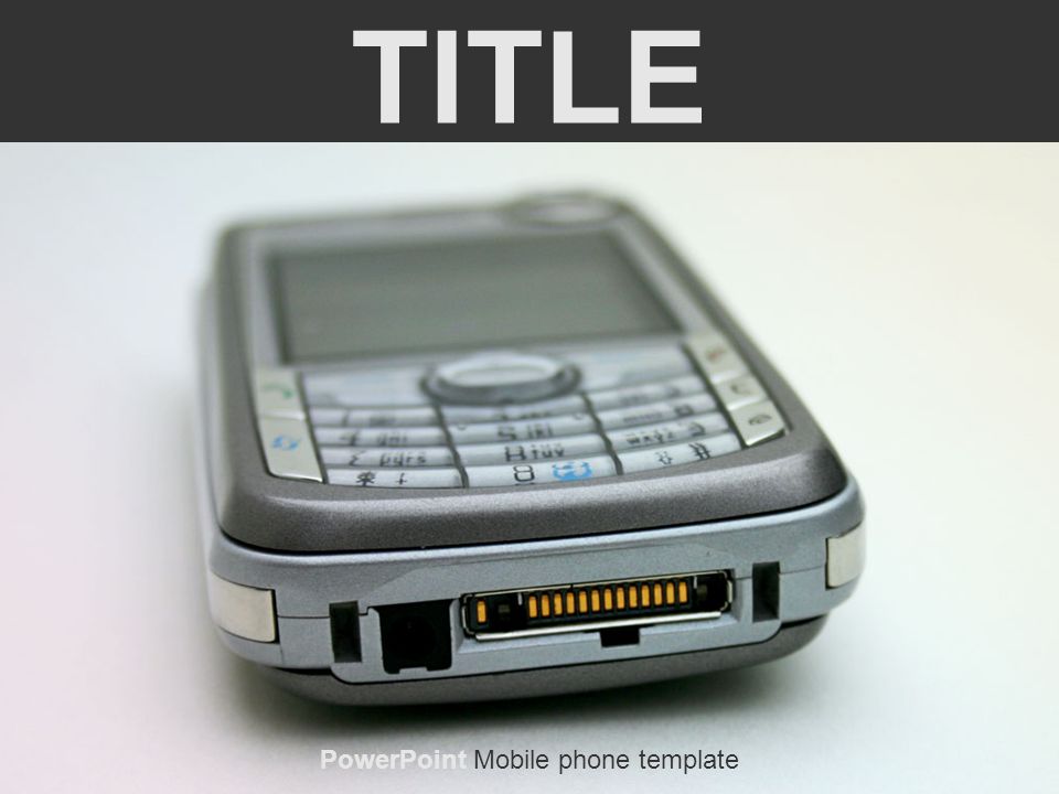TITLE PowerPoint Mobile phone template