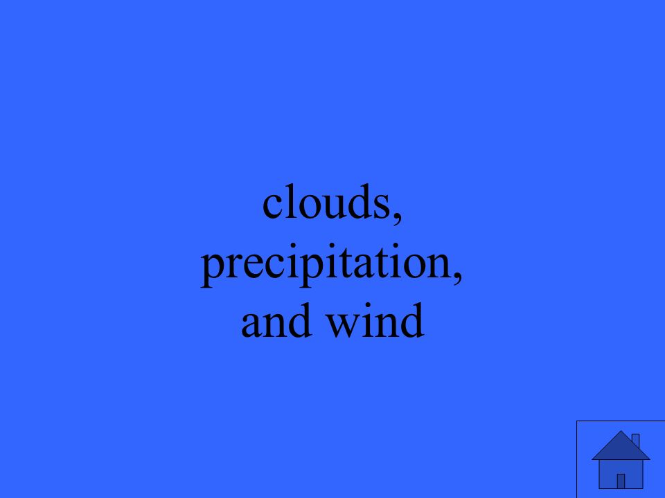 clouds, precipitation, and wind