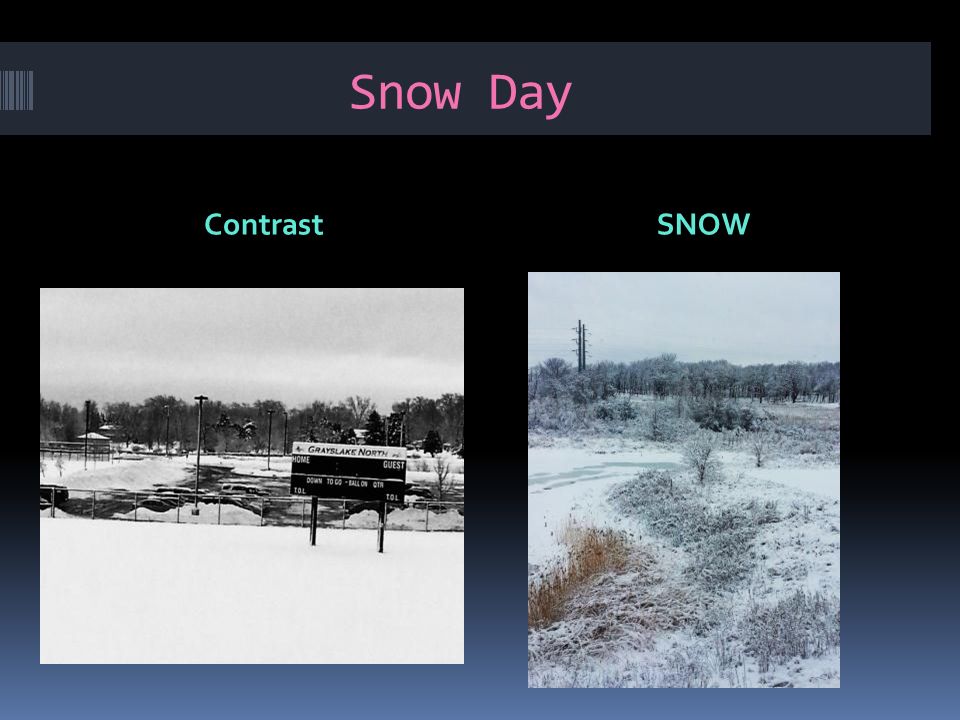 Snow Day ContrastSNOW