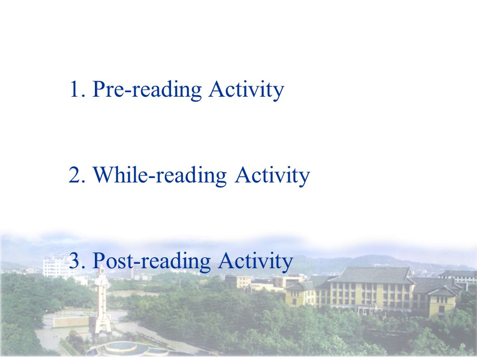 New Horizon College English Book 1 Unit 1 1 Pre Reading Activity 2 While Reading Activity 3 Post Reading Activity Ppt Download New Horizon College English Book 1 Unit 1 1 Pre Reading Activity 2 While Reading Activity 3 Post Reading Activity Ppt Download