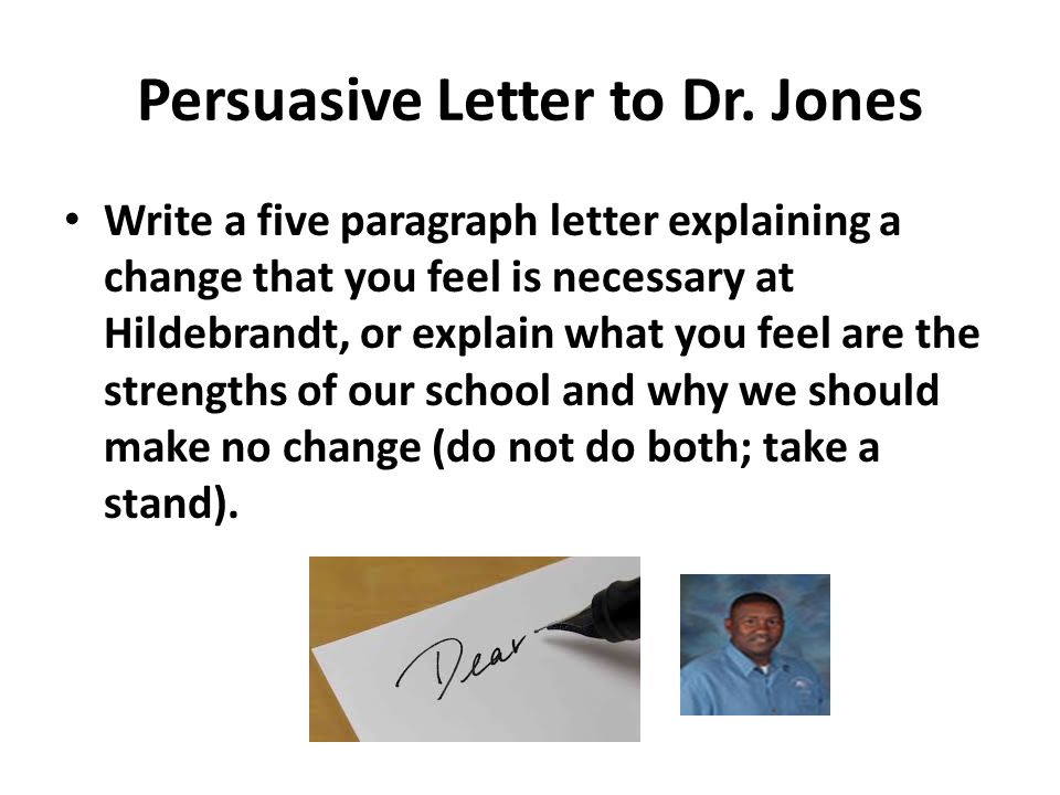 Persuasive Letter to Dr.