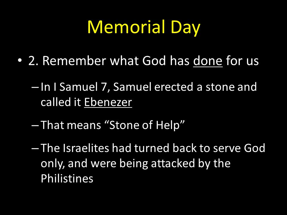 Memorial Day 2.