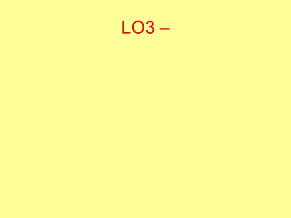 LO3 –