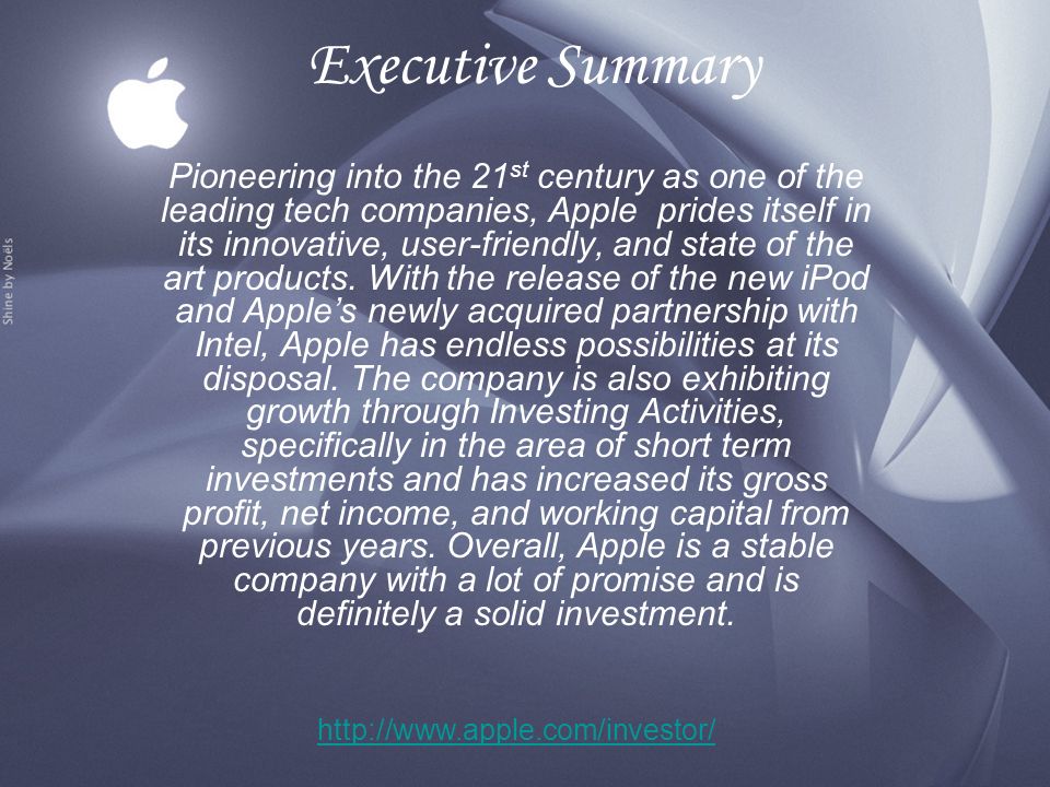 apple company annual report