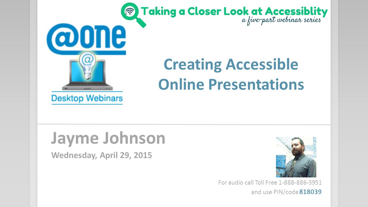 creating accessible online presentations