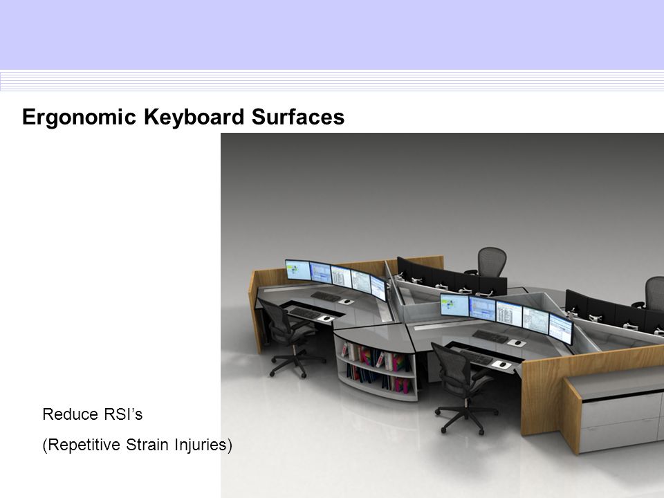 Ergonomic Keyboard Surfaces Reduce RSI’s (Repetitive Strain Injuries)
