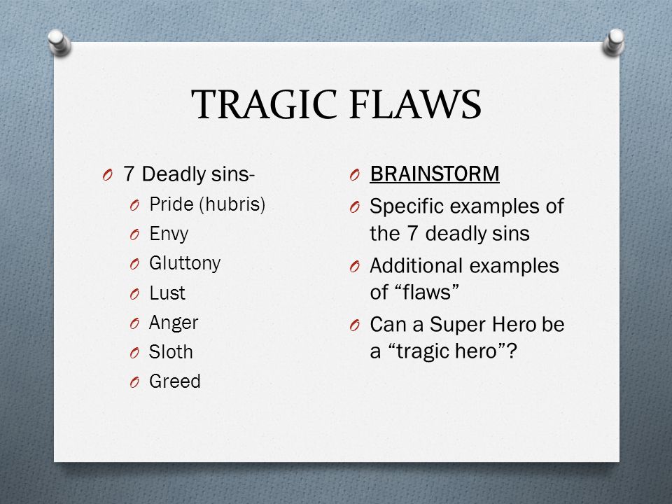 fatal flaw examples