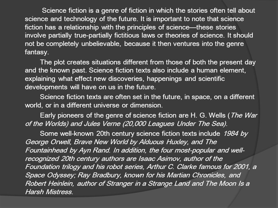 What is it?. video defintion  fiction based on imagined future scientific  or technological advances and major social or environmental changes,  frequently. - ppt download