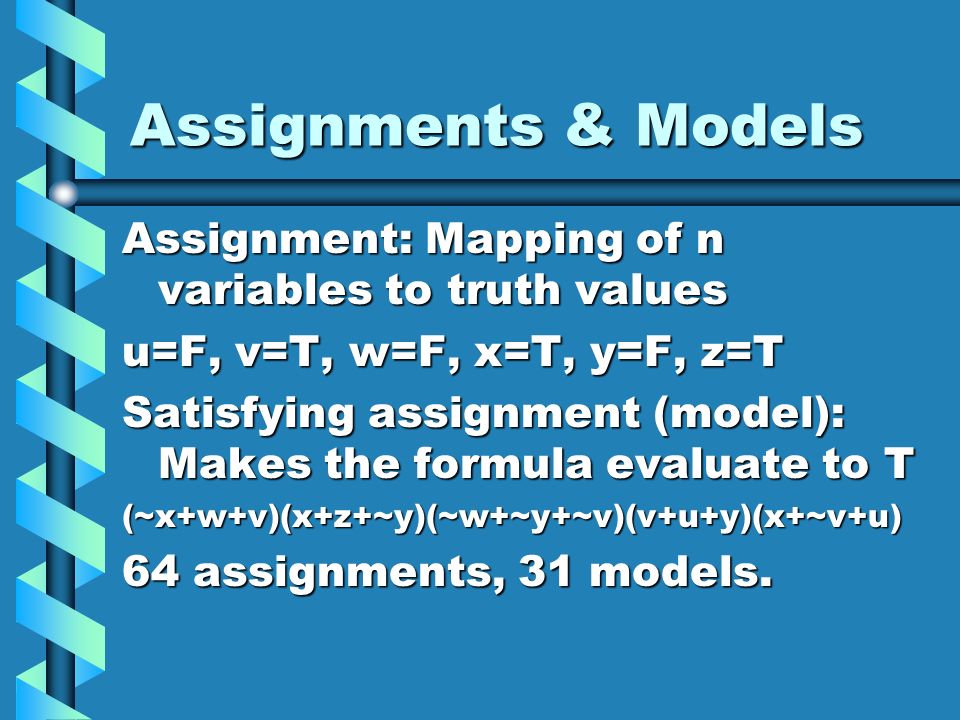 Satisfiability Introduction To Artificial Intelligence Cos302 Michael L Littman Fall Ppt Download