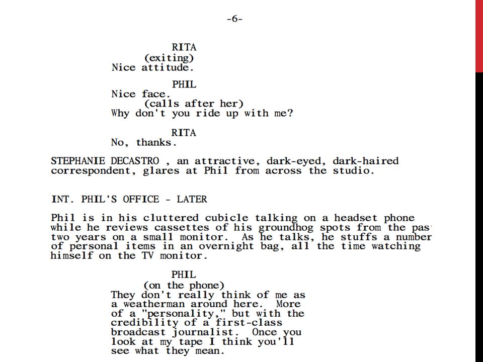 writing screenplays standard 1 0 script writing ppt download