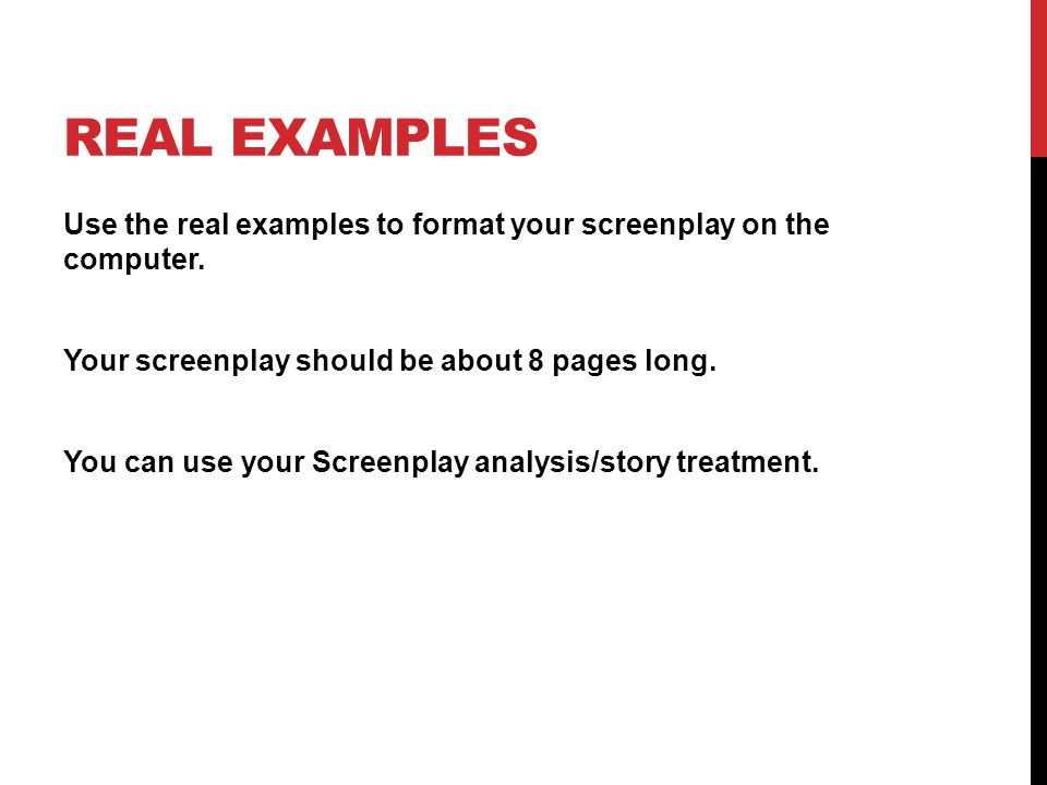 writing screenplays standard 1 0 script writing ppt download