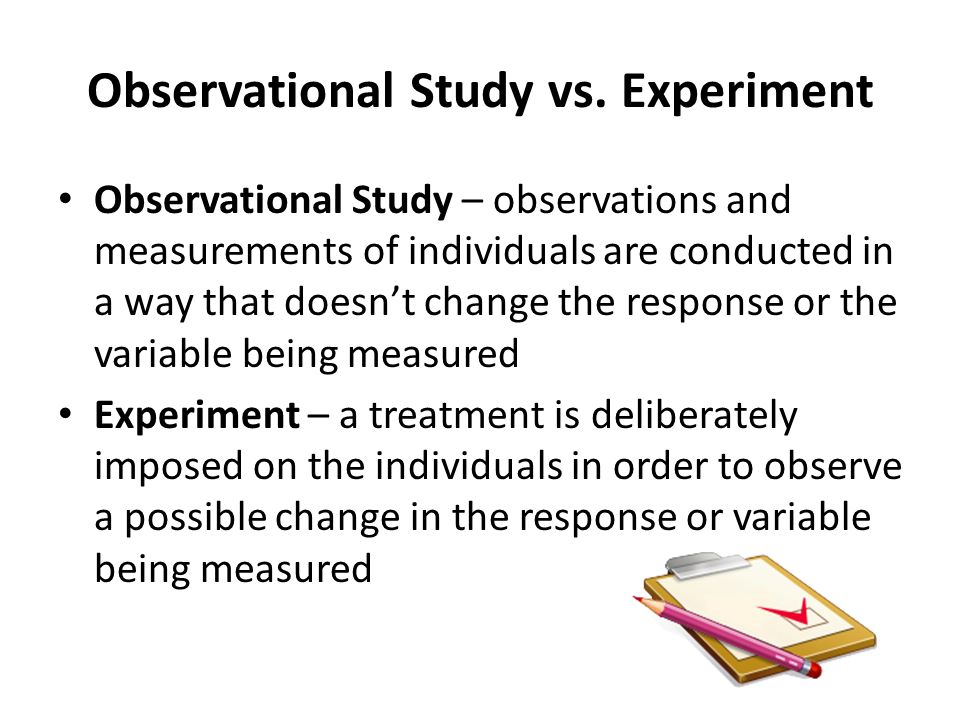 Observational Study vs.