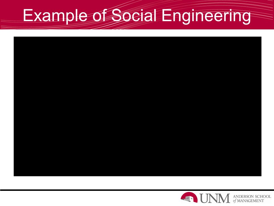 Example of Social Engineering