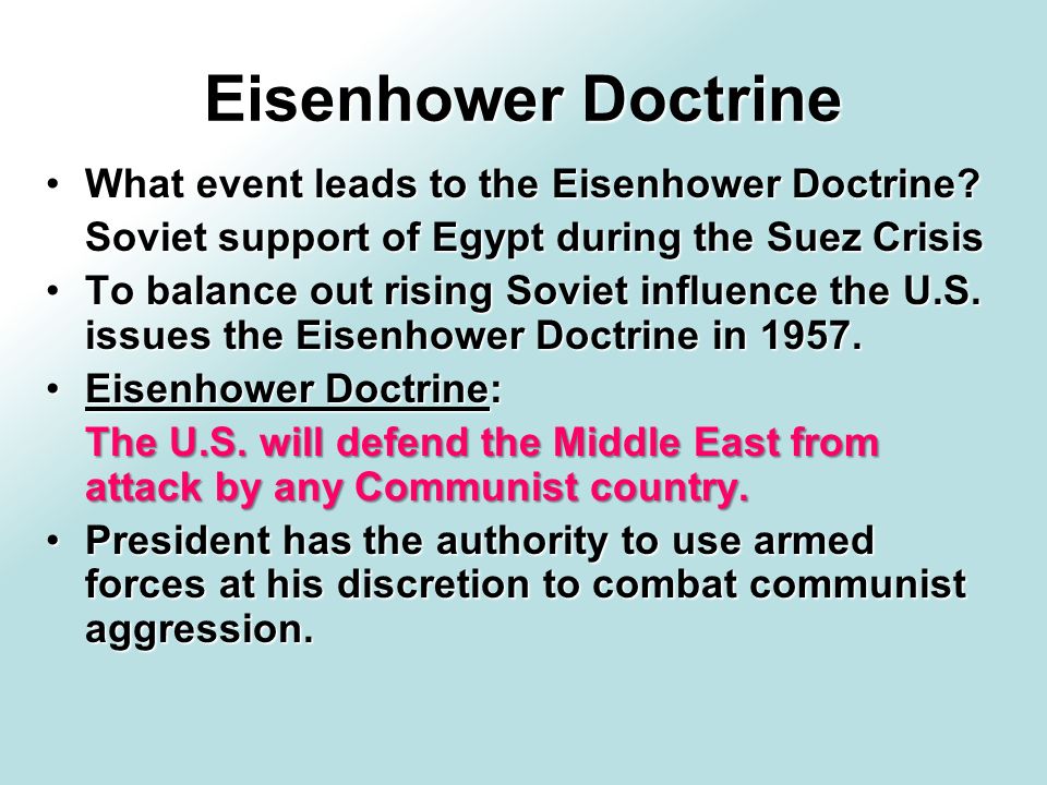The Politics of the Eisenhower Era APUSH Essential Question: In what way was Dwight Eisenhower's foreign policy different than that of Harry Truman? - ppt download