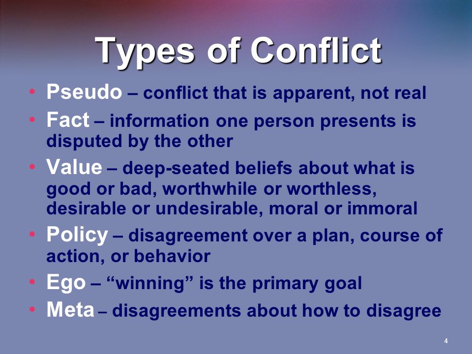 pseudo conflict definition