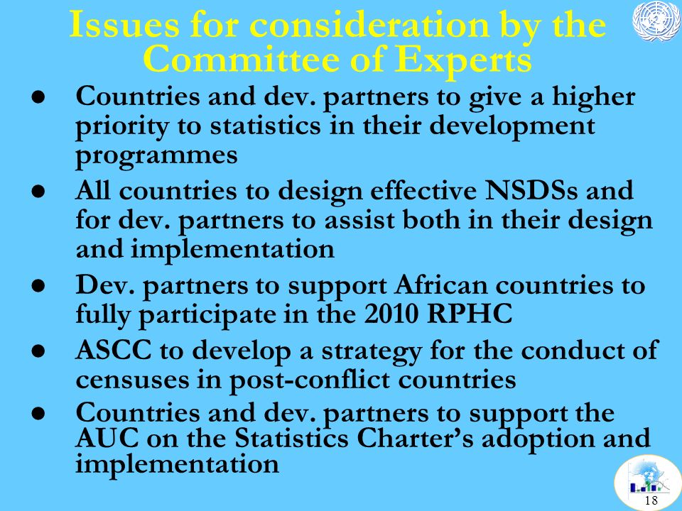 Issues for consideration by the Committee of Experts l Countries and dev.