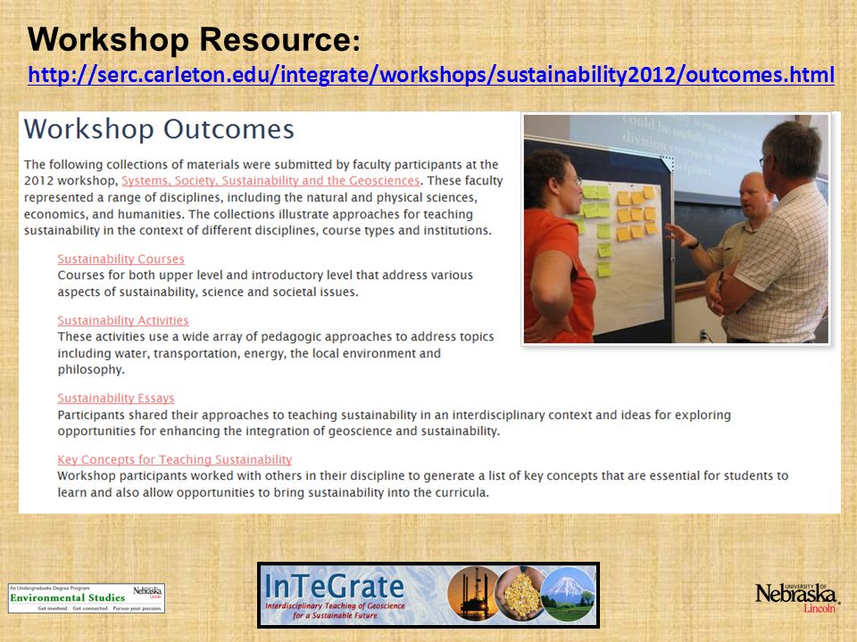Workshop Resource :