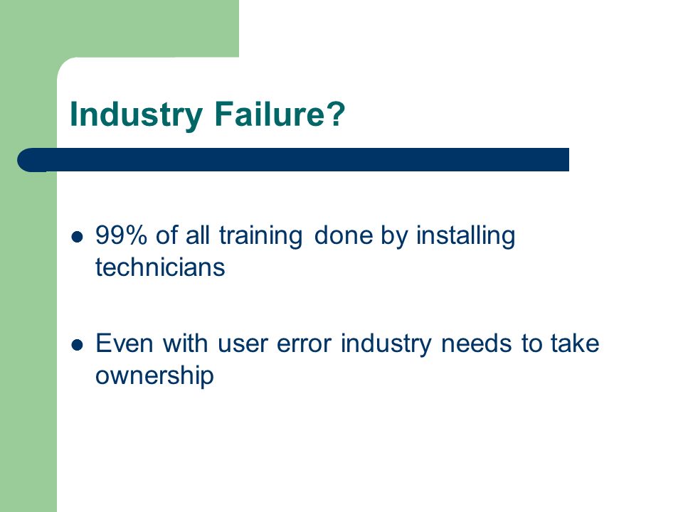 Industry Failure.