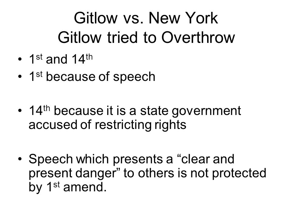 Gitlow vs.