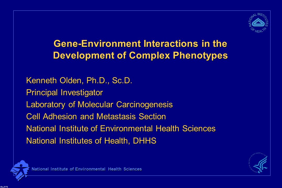 1 National Institute Of Environmental Health Sciences