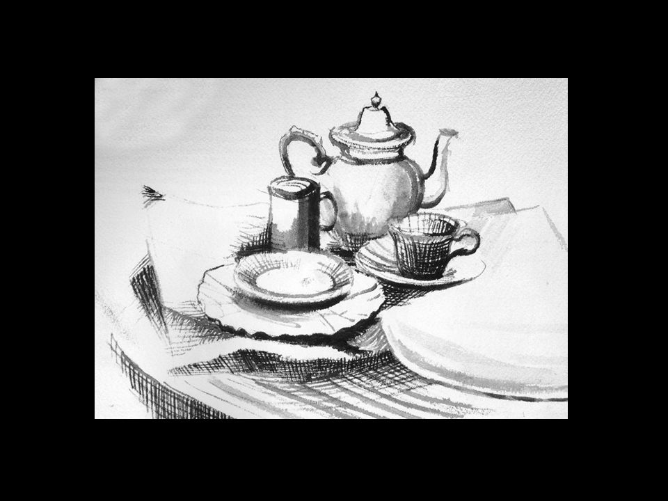 photo Teapot Easy Beginner Still Life Drawing still life or observational drawing