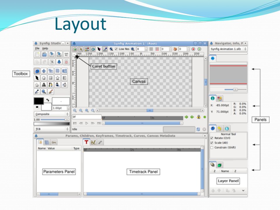 synfig studio toolbar synfig studio toolbar